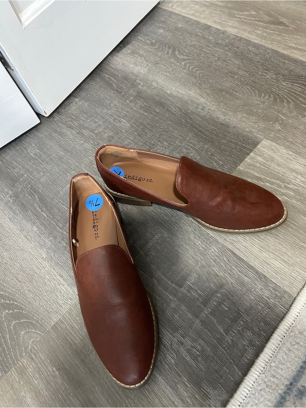 Indigo Brown Slip-On Loafers